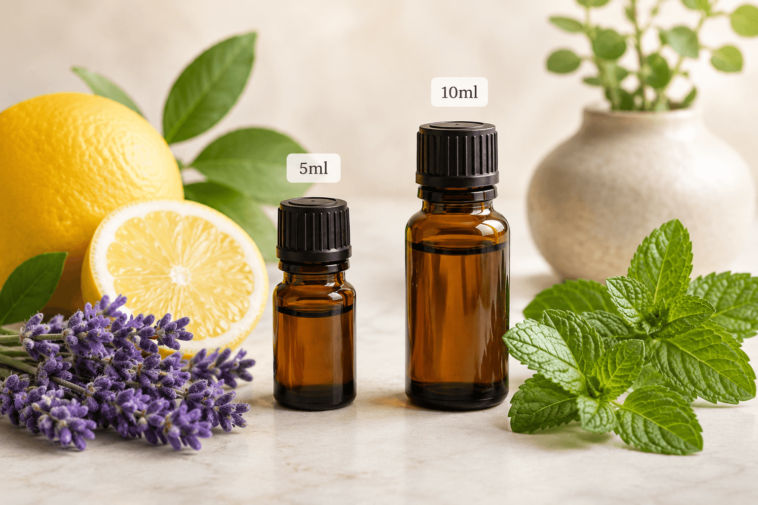 Organic Essential Oil Vials
